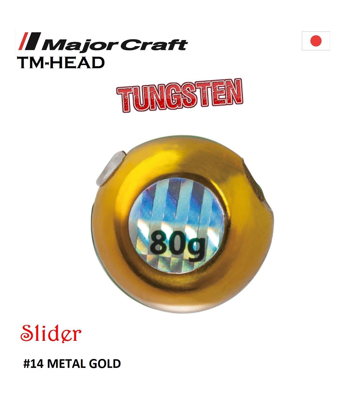 MC Major Craft TMTG-Tungsten Head Slider 80g #14 Metal GoldMAJOR CRAFT