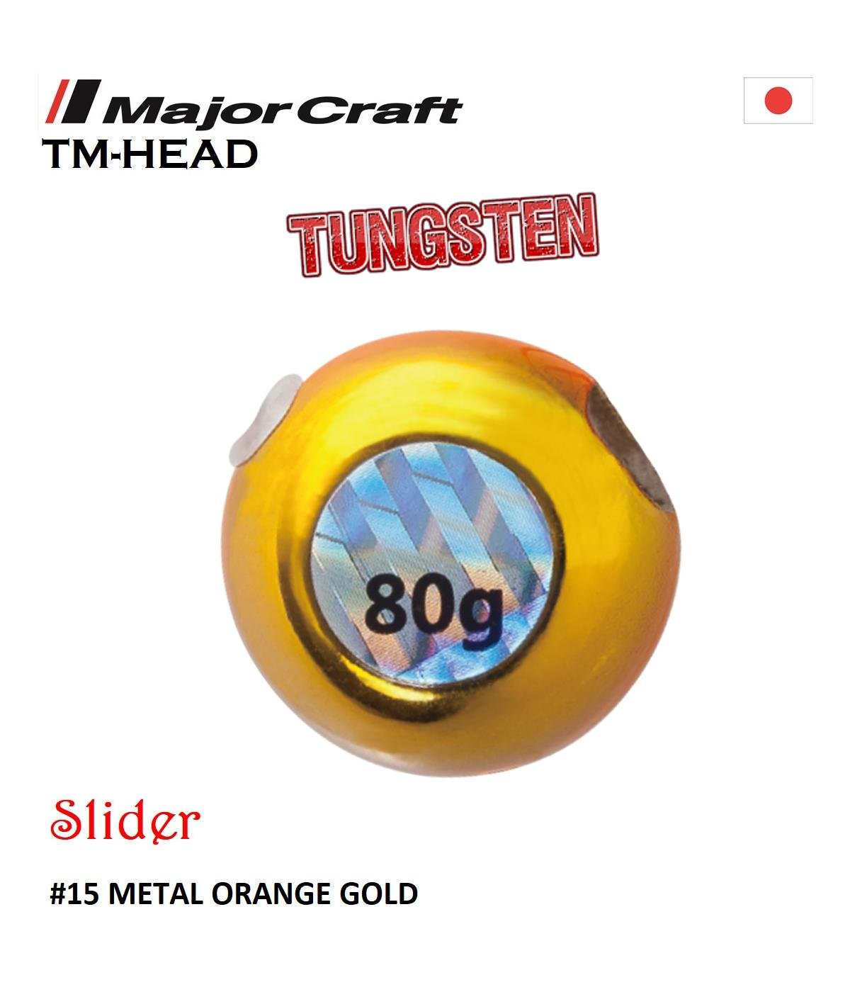 MC Major Craft TMTG-Tungsten Head Slider 80g #15 Metal Orange GoldMAJOR CRAFT