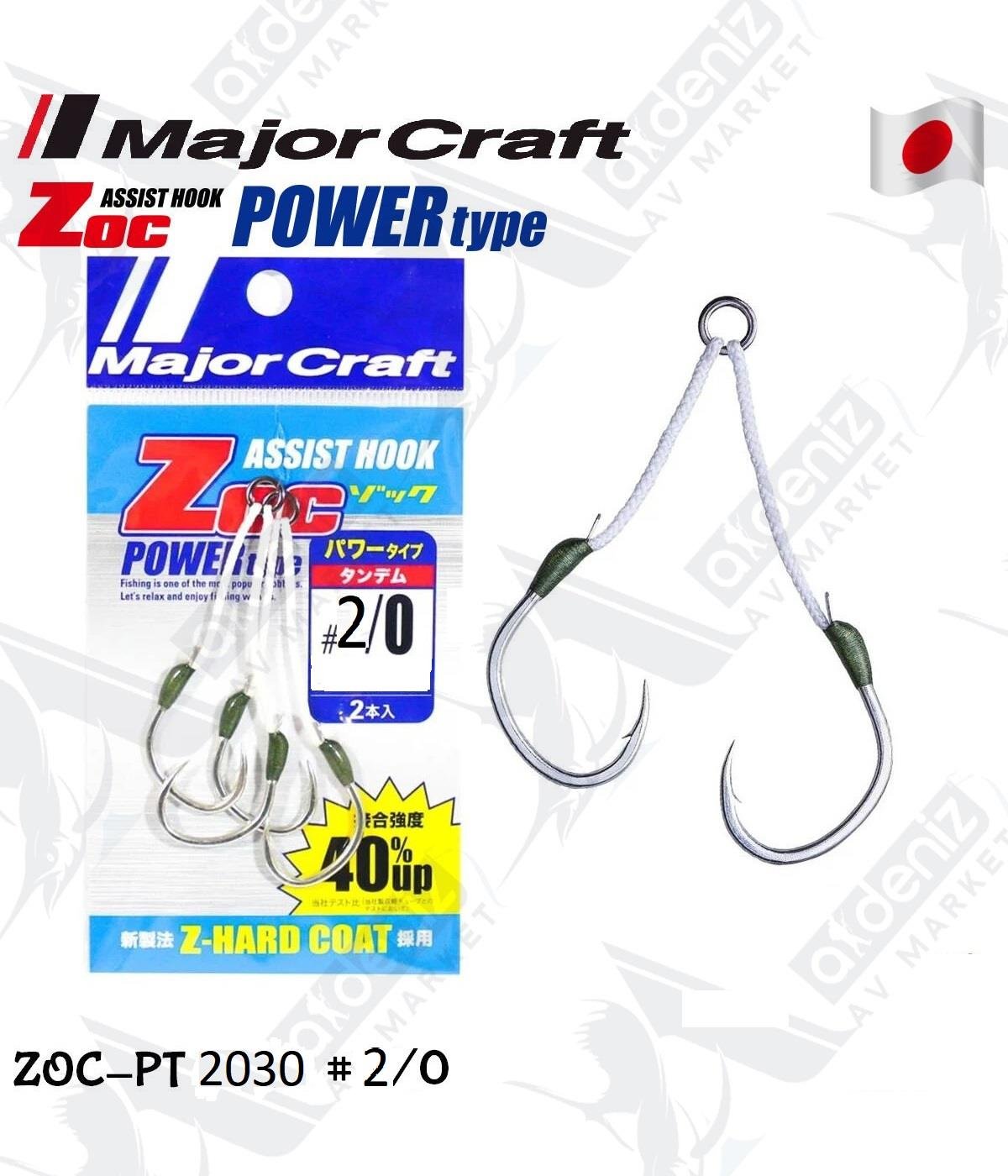 MC Major Craft ZOC-PT-2030 Power Type Çiftli Asist İğne #2/0MAJOR CRAFT