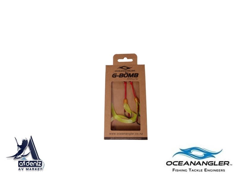 Ocean Angler G-Bomb Assist Ring Twin Pack Chartreuse Glow 2/pk