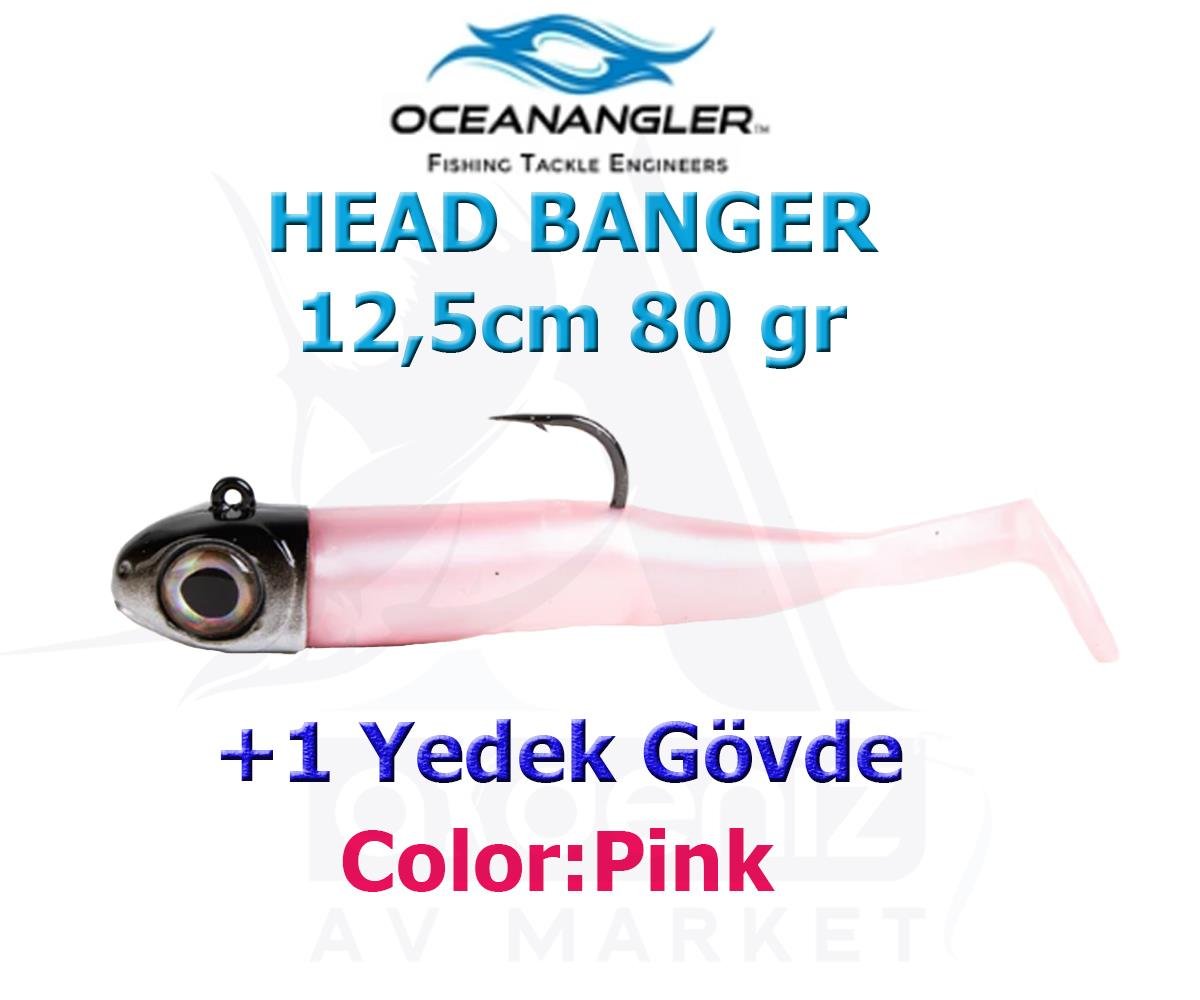 Ocean Angler Head Banger 125mm 80gr Combo +1 Yedek Gövde #PinkOCEAN ANGLER