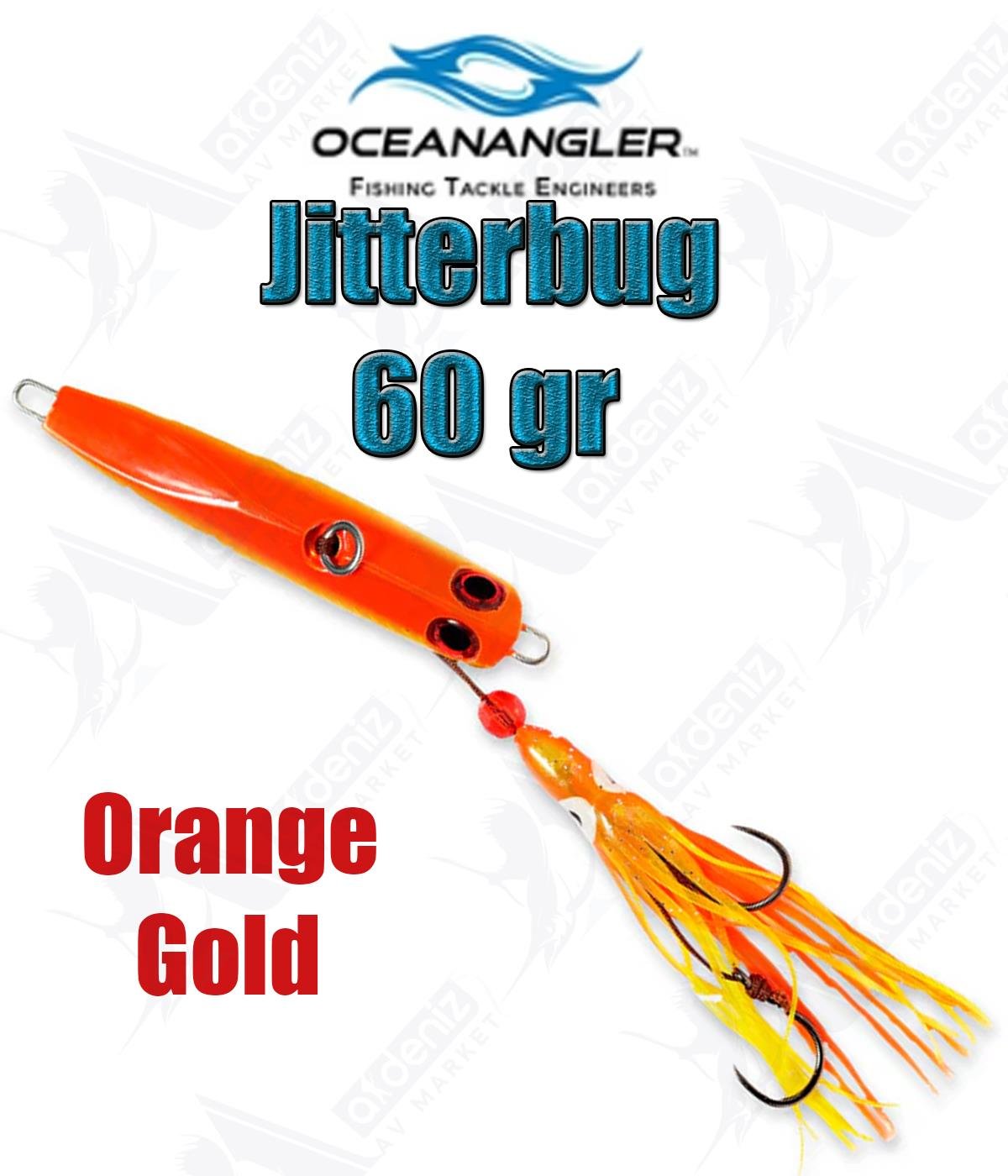 Ocean Angler Jitterbug 60 Gr İnchiku Jig Suni Yem #Orange/GoldOCEAN ANGLER
