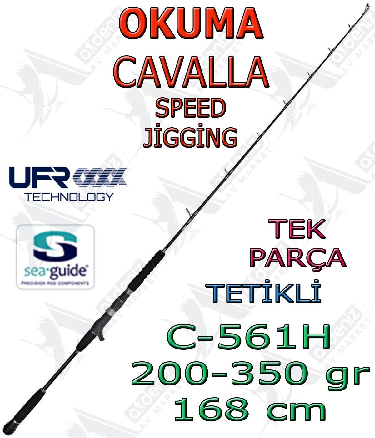 Okuma Cavalla Speed Jigging Cast 168cm 200-350gr Jig Olta Kamışı (Tetikli-Tek Parça) CAV-C-561HOKUMA