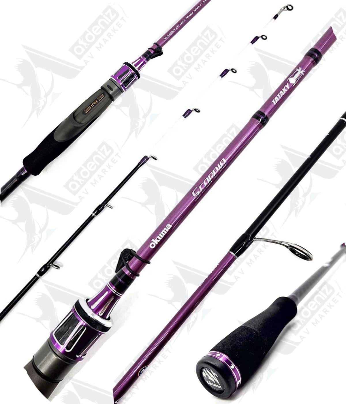 Okuma Scorpio Tataki 6' 6'' 198 Cm 50-180Gr 2 Parça Tekne Olta KamışıOKUMA