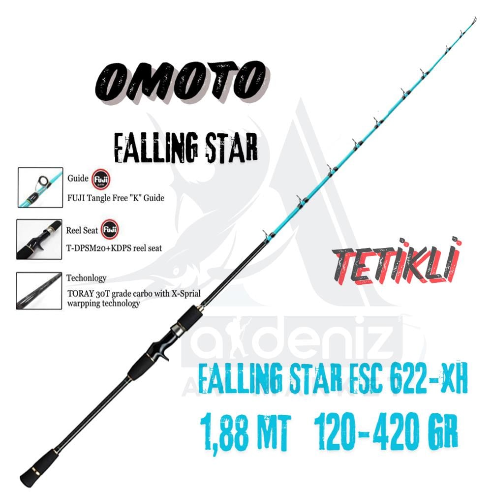 OMOTO FALLING STAR 1,88 mt 120-420 grOMOTO