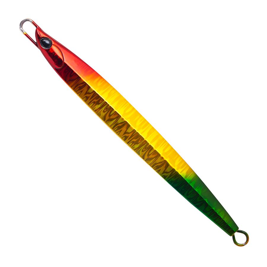 PALMS Jigaro Massive Offshore Spec. 180gr 15cm Jig Yem Color: MG-257 Rasta GoldPALMS