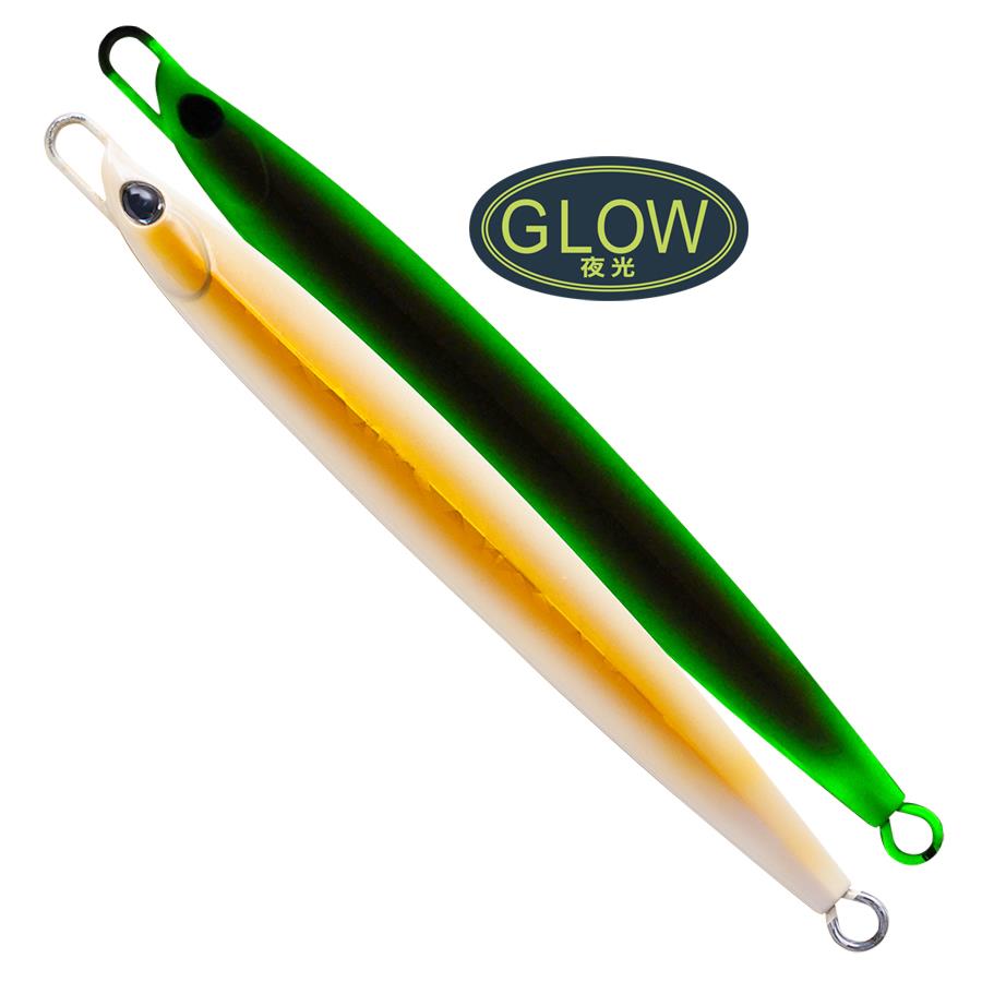 PALMS Jigaro Massive Offshore Spec. 180gr 15cm Jig Yem Color: CL-256 Squid Gold GlowPALMS