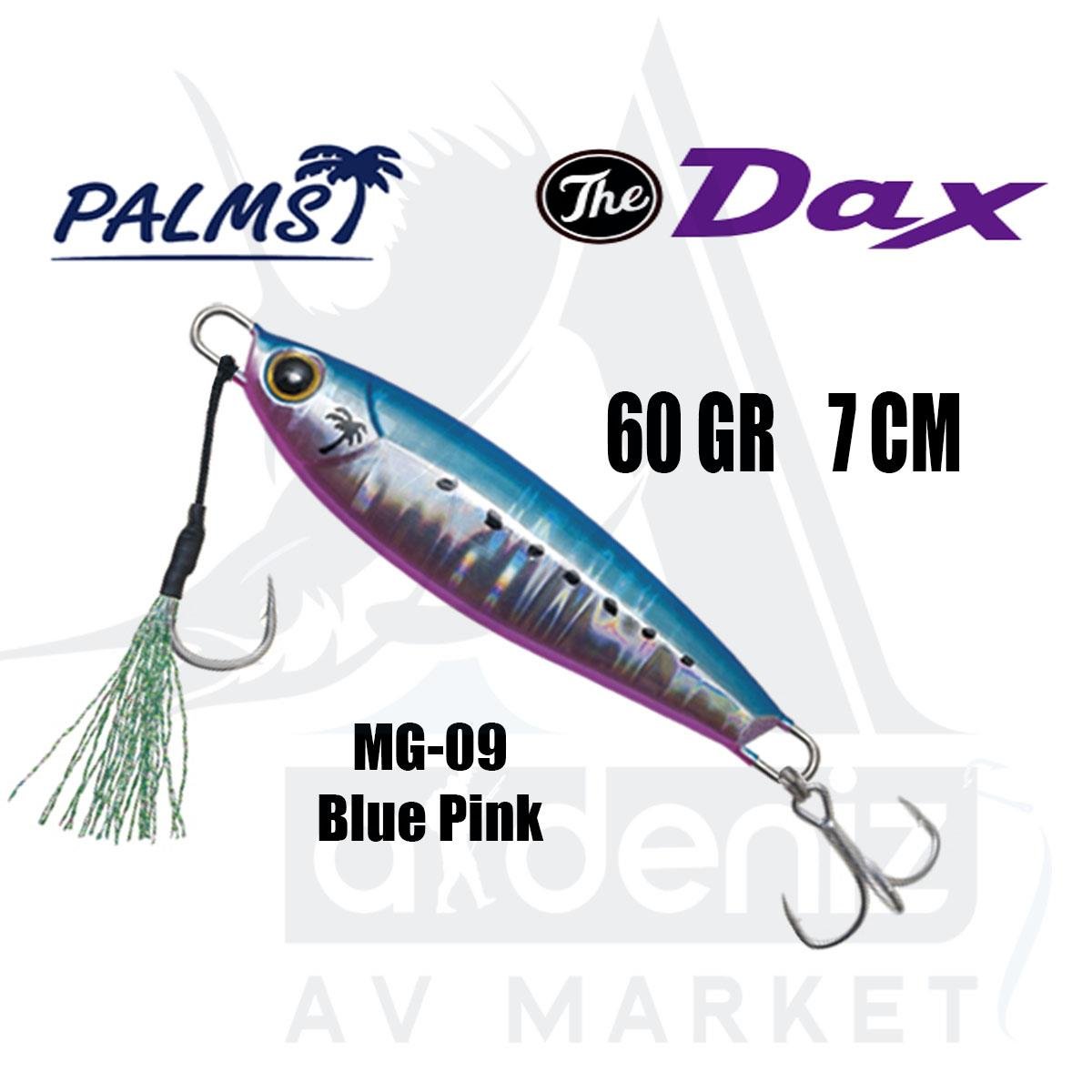 PALMS The Dax 60gr 7cm Jig Yem Color:MG-09 Blue PinkPALMS