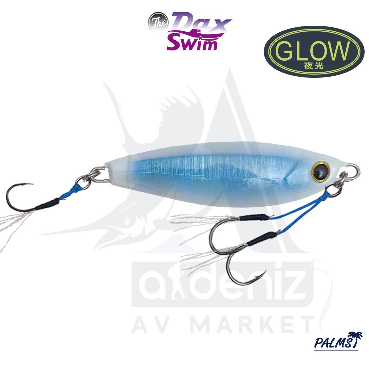 PALMS The Dax Swim 80gr 7.6cm Jig Yem Color:WP-277 UV SNOW ICEPALMS
