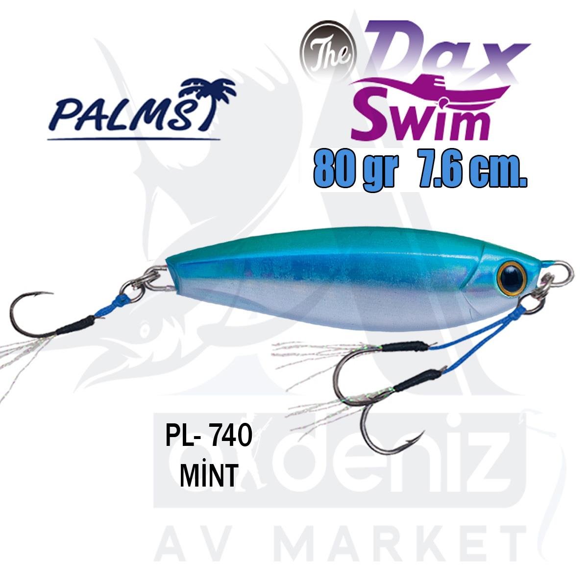 PALMS The Dax Swim 80gr 7.6cm Jig Yem Color:PL-740 MİNTPALMS