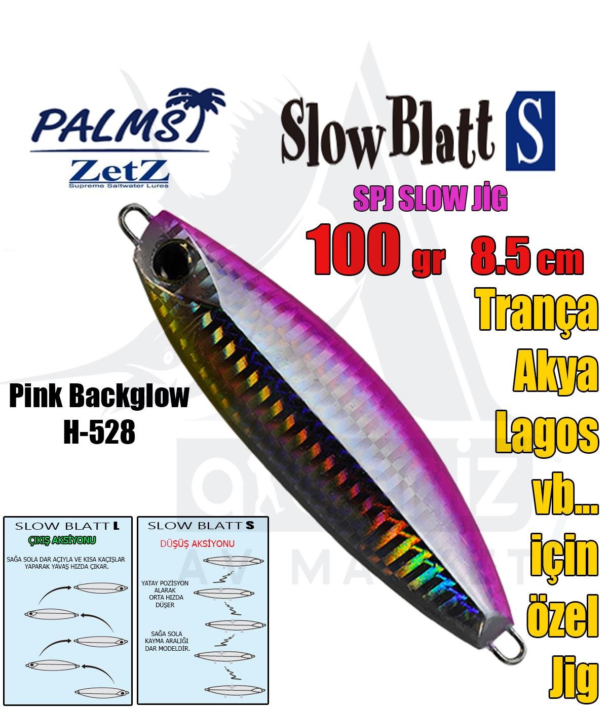 PALMS Zetz Slow Blatt S Jig 100gr 8,5cm #H-528PALMS