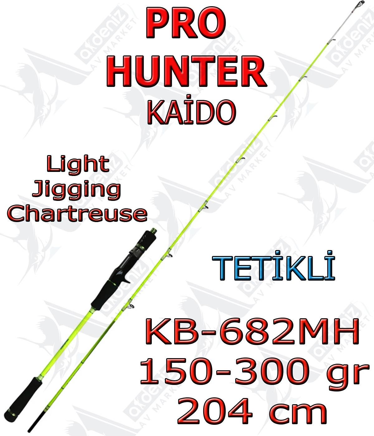 Pro Hunter Kaido Plus 150-300 Gr Slow Jigging 2.04 Mt Bait Casting Jig Kamışı KB-682MH (Tetikli-2 Parça)PRO HUNTER