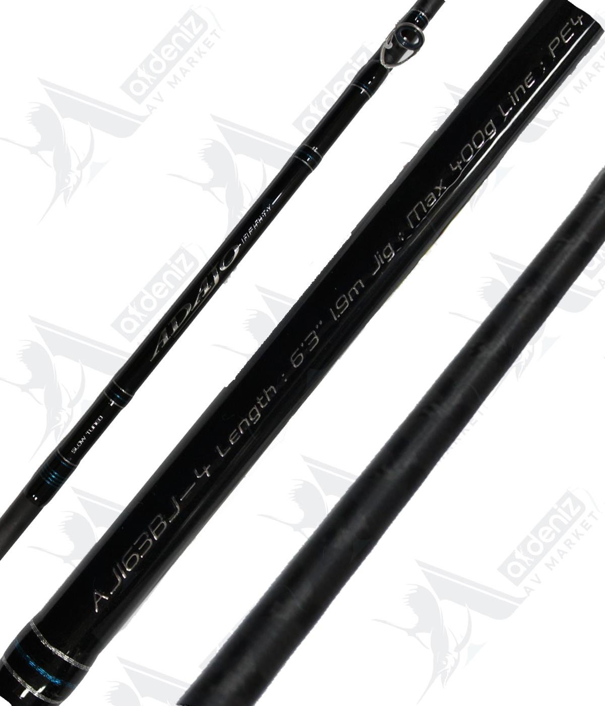 Rapala Adajo İnfinity Pe#4 Slow Jig Kamışı AJI63BJ-4 Max-400 Gr 190 Cm (Tetikli-2 Parça)RAPALA