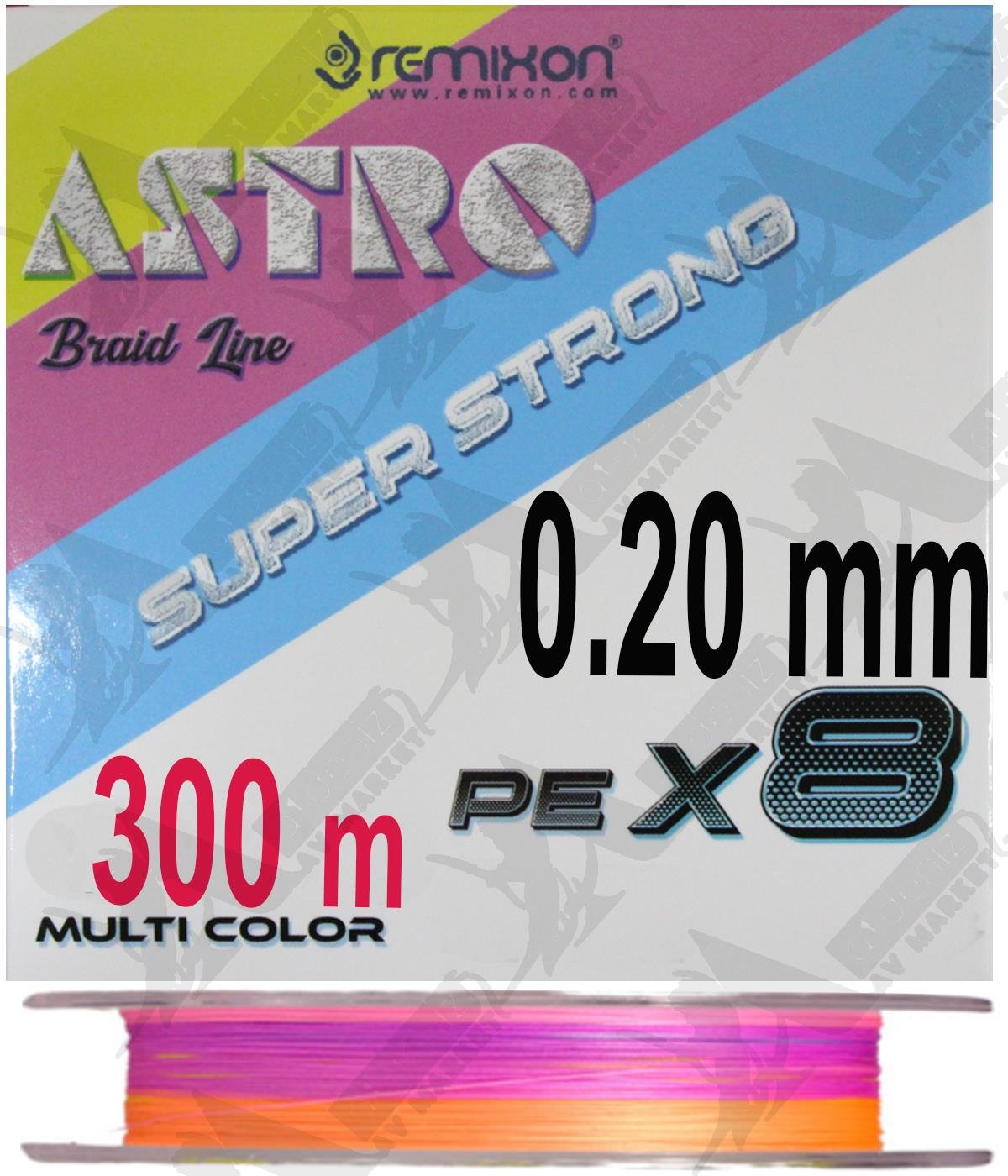 Remixon Astro 8x 0.20 mm 300mt Multi Color İp MisinaREMİXON