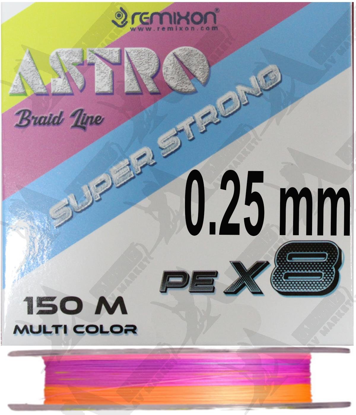 Remixon Astro 8x 0.25 mm 150mt Multi Color İp MisinaREMİXON