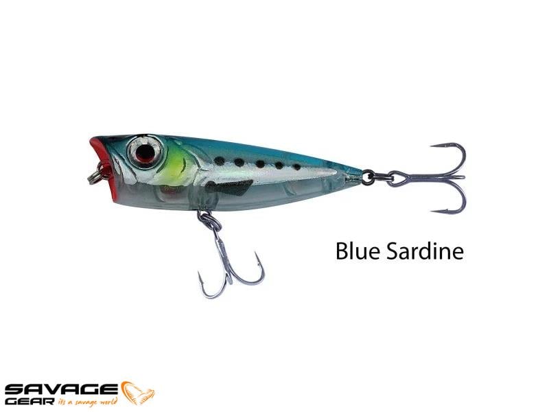 Savage gear 3D Minnow Pop Walker 43 mm 3g Suni Yem #05-Blue Sardine