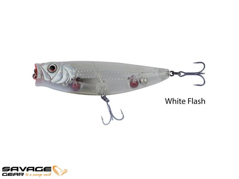 Savage gear 3D Minnow Pop Walker55 5,5cm 5g Suni Yem #03-White Flash