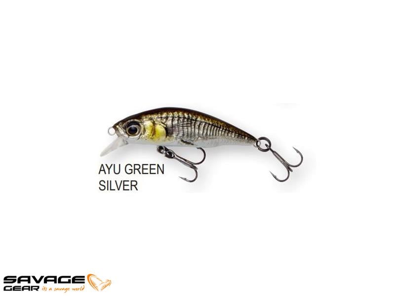Savage gear 3D Sticklebait Twitch 5.5cm 7 gr Suni Yem #Ayu Green Silver