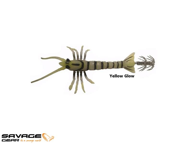 Savage gear 3D TPE Shırımp Egı Jıg 9.2 cm 14 gr Suni Yem #Yellow Glow