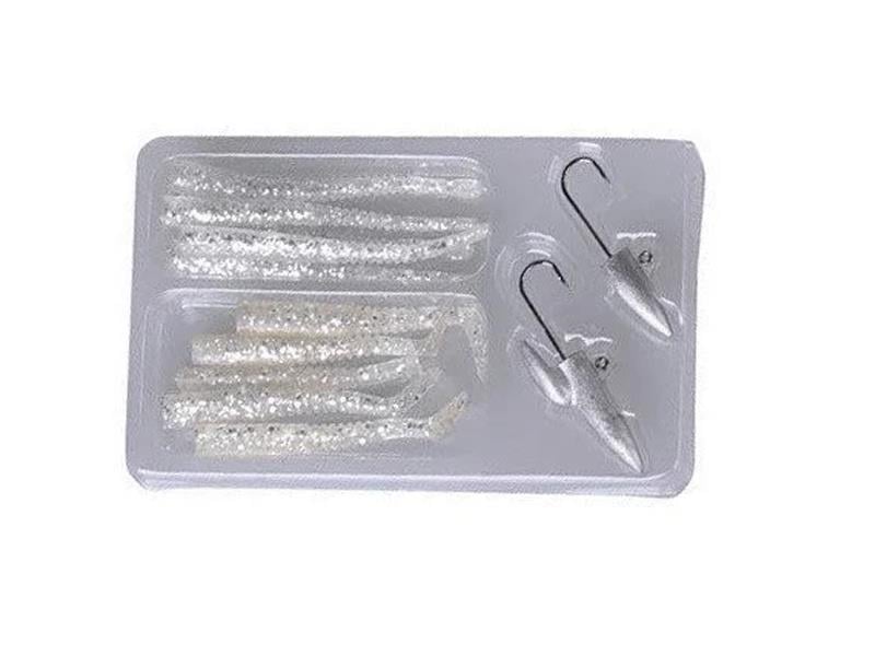 Savage gear Lrf Micro Sandeel Kit 12 Adet(1+1.5+5) Suni Yem #Silver