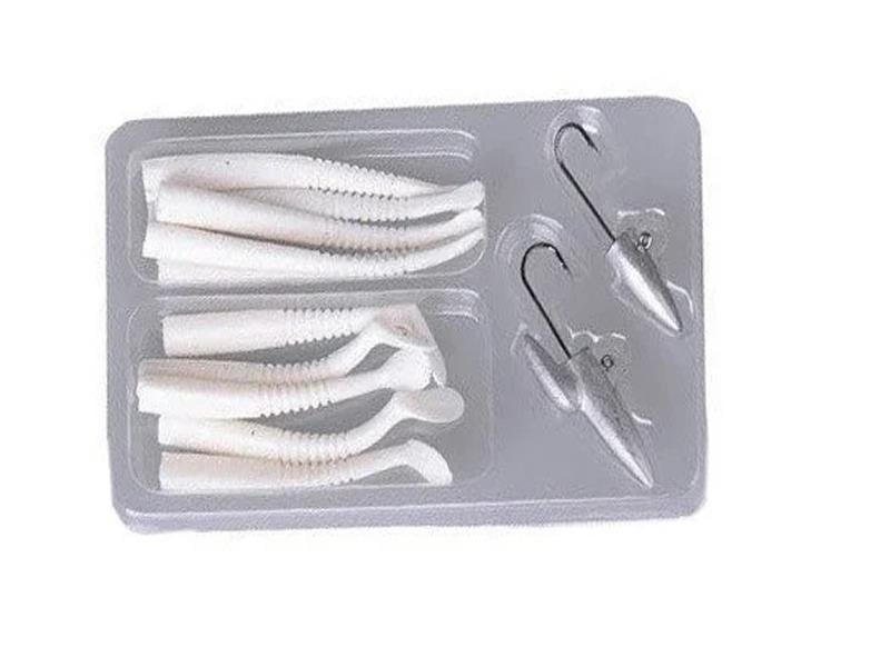 Savage gear Lrf Micro Sandeel Kit 12 Adet(1+1.5+5) Suni Yem #White