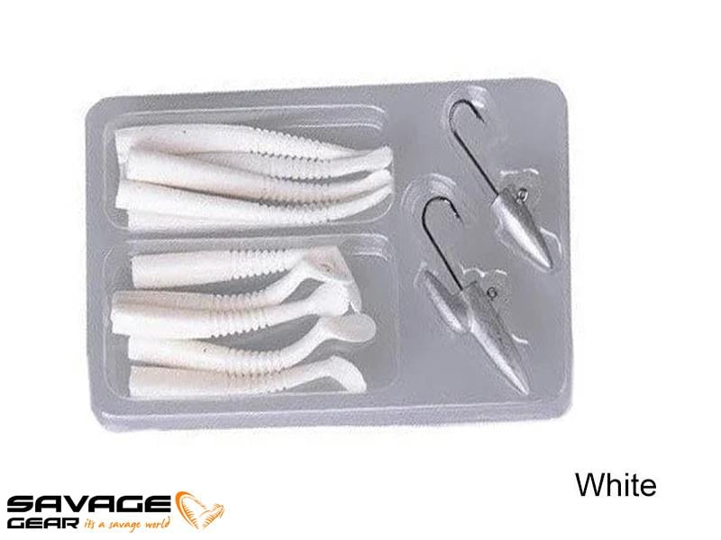Savage gear Lrf Micro Sandeel Kit 12 Adet(1+1.5+5) Suni Yem #White