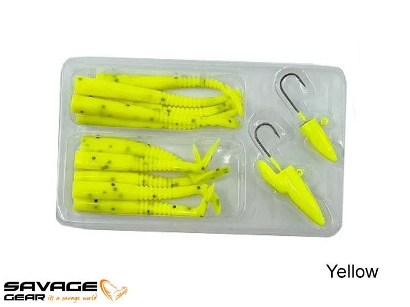 Savage gear Lrf Micro Sandeel Kit 12 Adet(1+1.5+5) Suni Yem #Yellow
