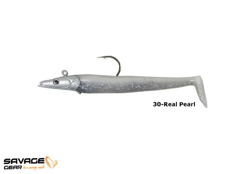 Savage gear Sandeel 12.5 cm 23 gr 2+1 Adet Suni Yem #Real Pearl