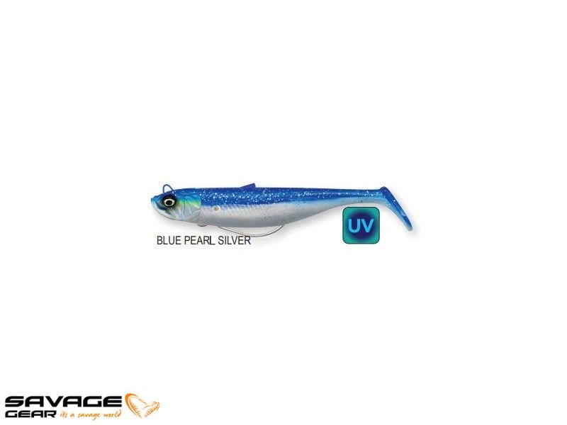 Savage Gear Savage Minnow Weedless 10 cm 16 gr 2+1 #Blue Pearl Silver