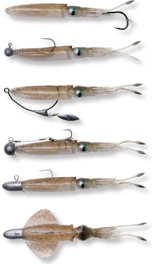 Savage gear Swim Squid 12.5cm 11g 3 Adet Suni Yem #Green Eye