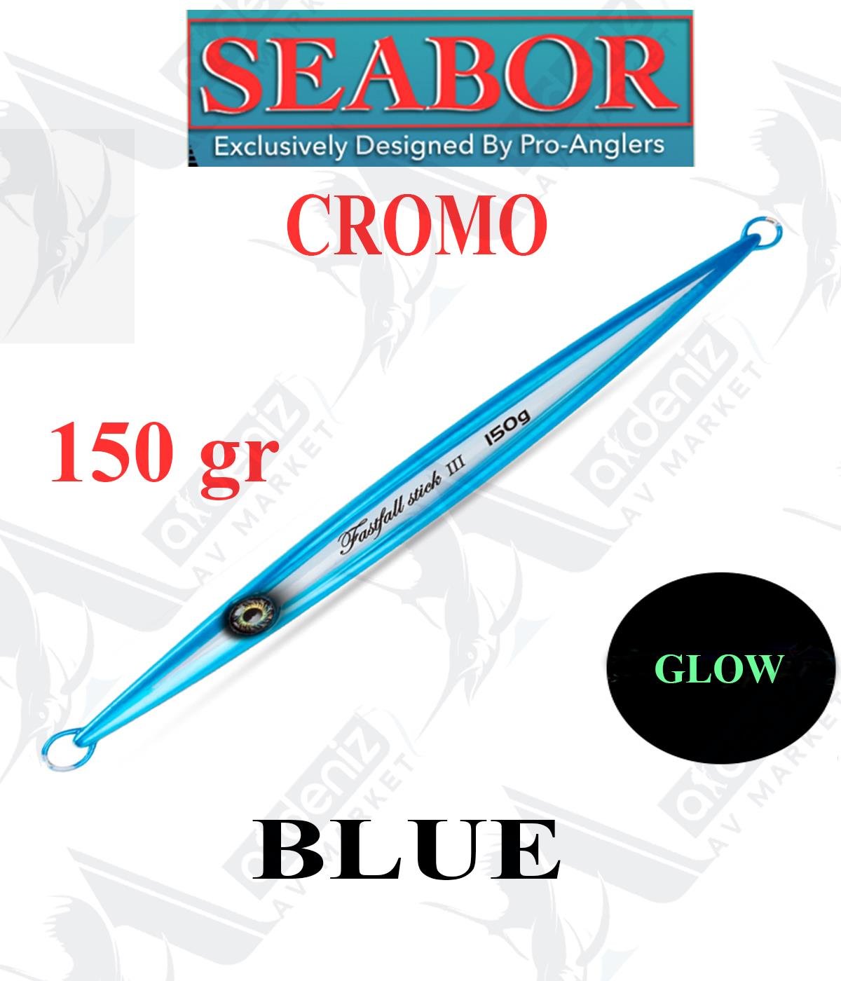 Seabor Cromo Metal Jig Sahte Yem SBR104 150gr #BLUESEABOR