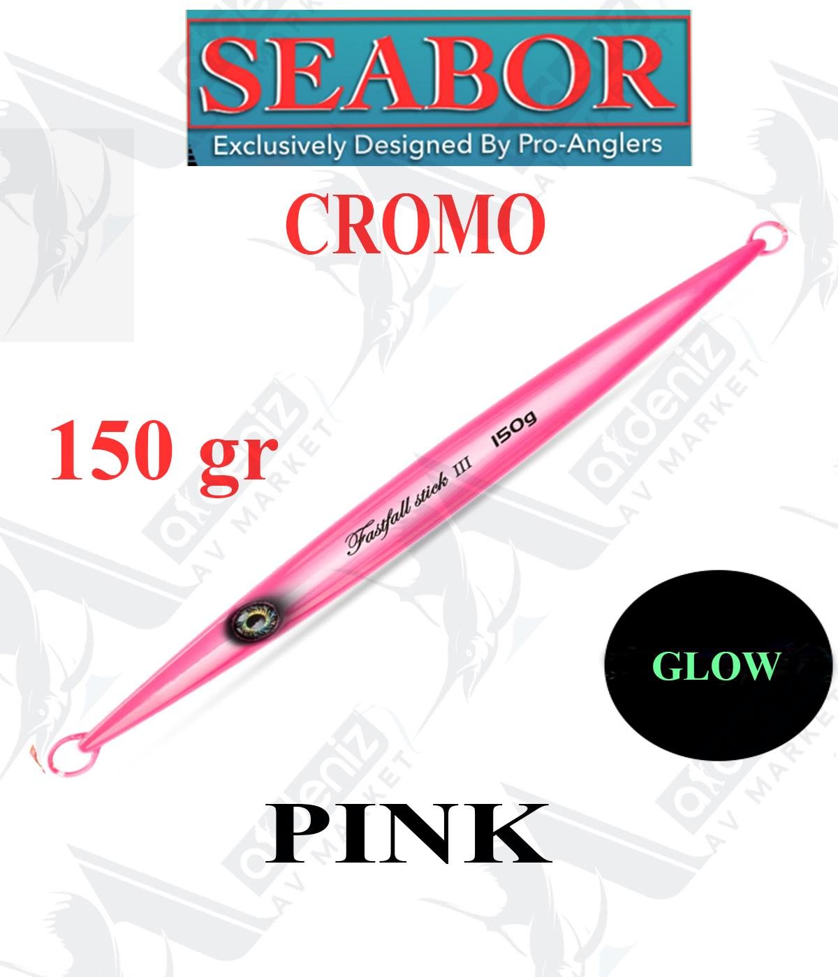 Seabor Cromo Metal Jig Sahte Yem SBR104 150gr #PİNKSEABOR