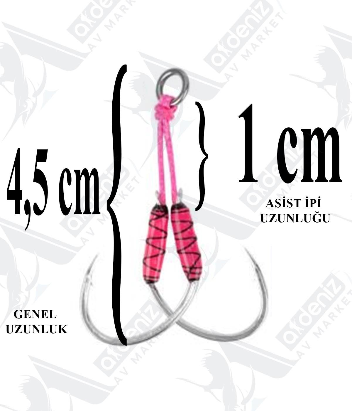 Seabor Double Jig Assist İğne 2 (Adet) SBR01 No:1/0SEABOR