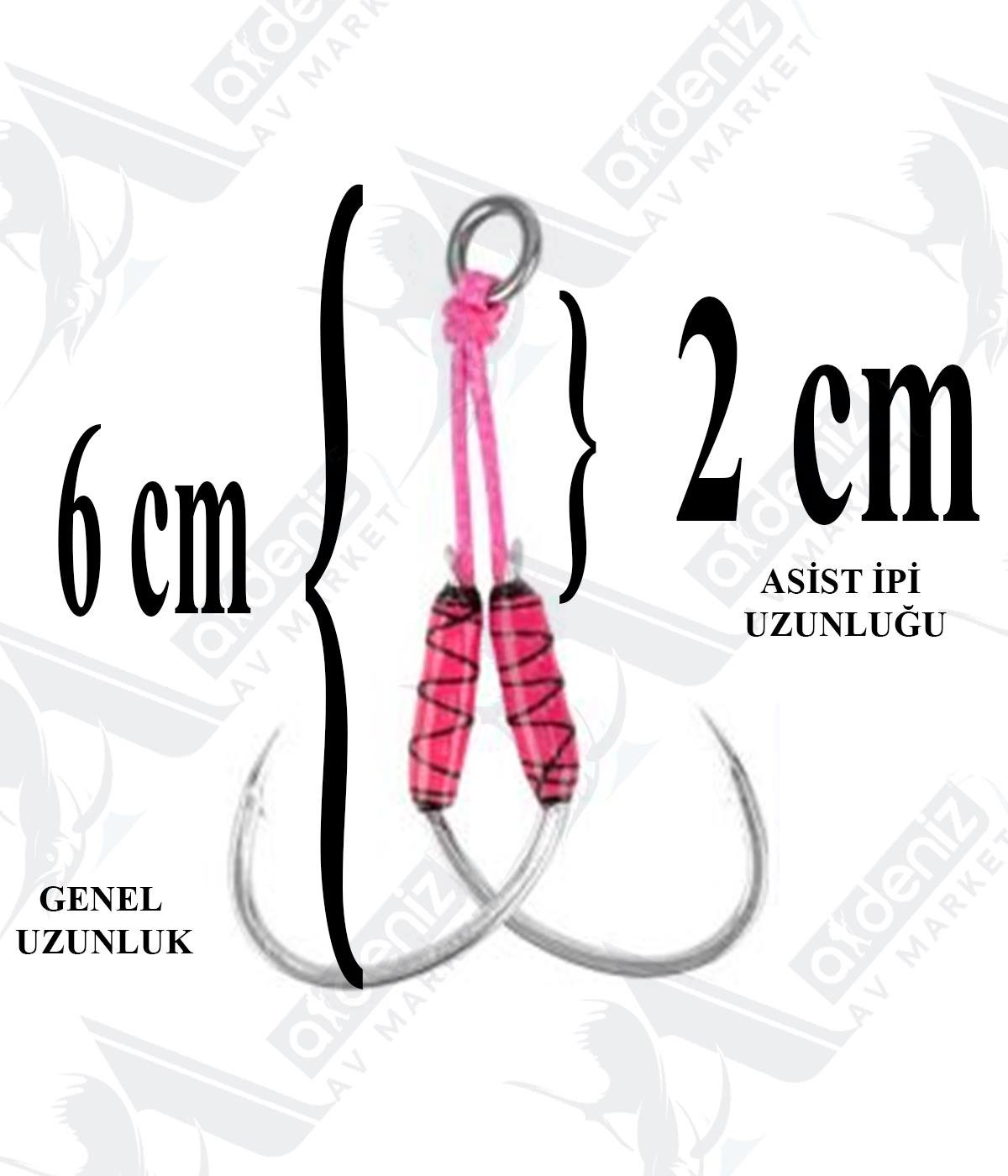 Seabor Double Jig Assist İğne 2 (Adet) SBR01 No:3/0SEABOR