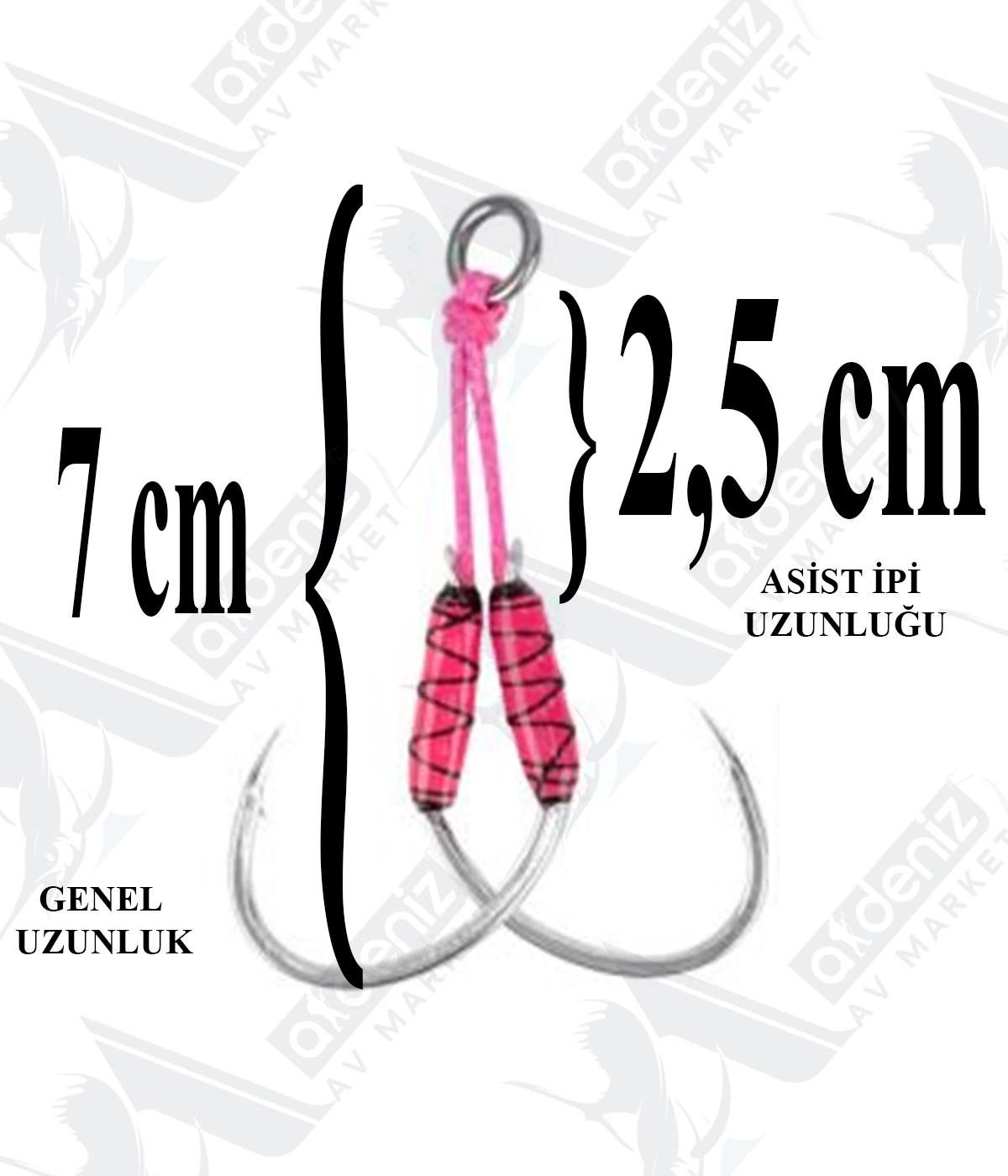 Seabor Double Jig Assist İğne 2 (Adet) SBR01 No:4/0SEABOR