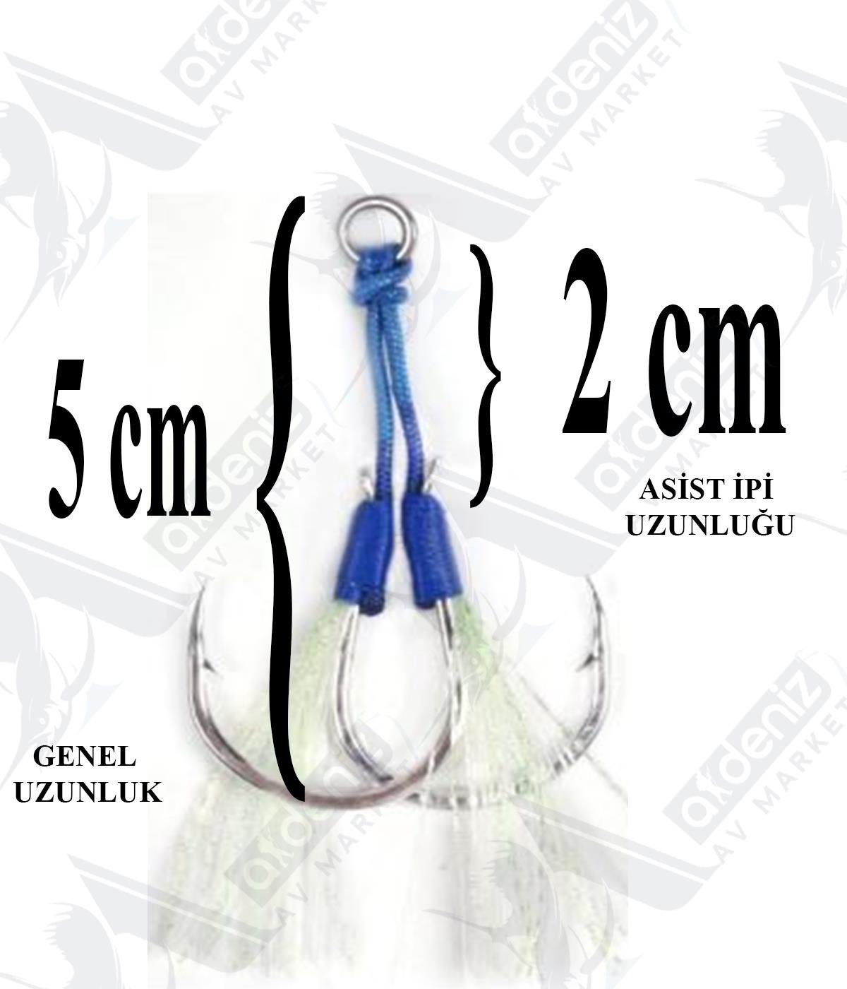 Seabor Double Jig Assist İğne 2 (Adet) SBR04 No:3/0SEABOR