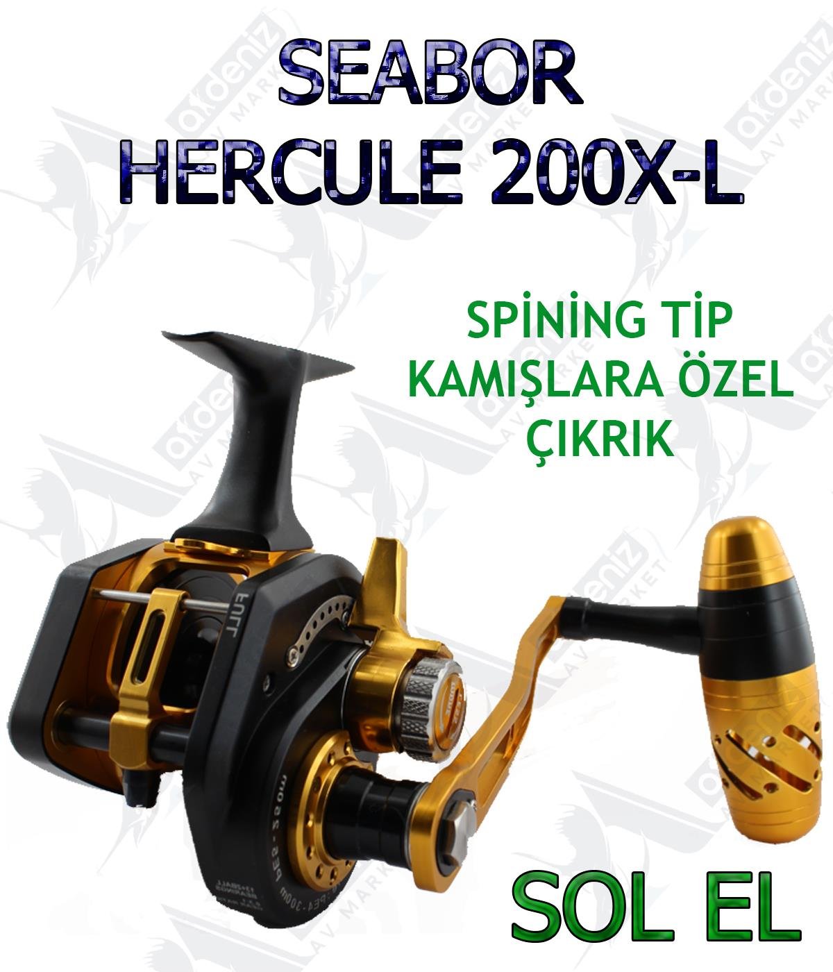 Seabor Hercule 200X-L Black Gold Çıkrık Makine (Sol El)SEABOR