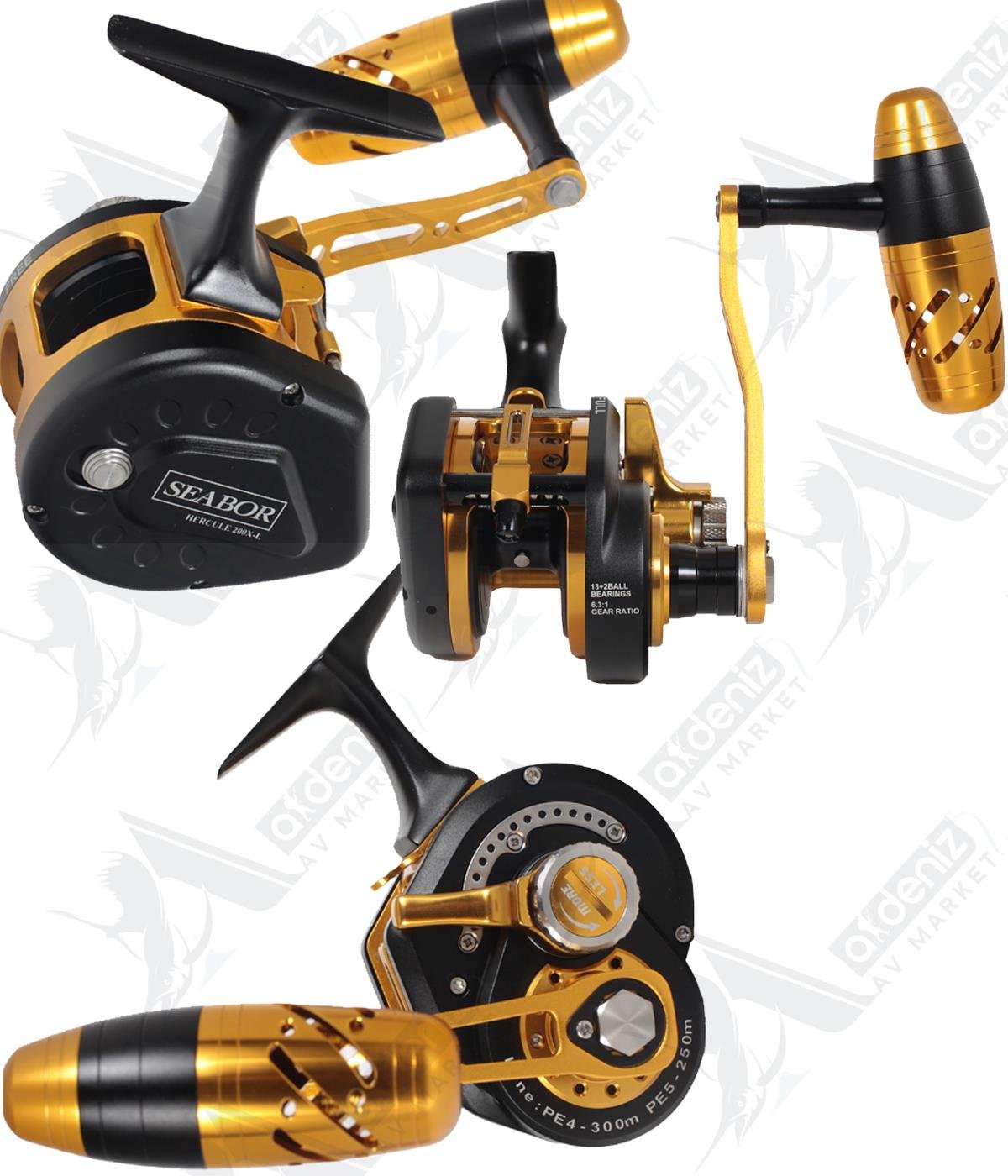 Seabor Hercule 200X-R Black Gold Çıkrık Makine (Sağ El)SEABOR