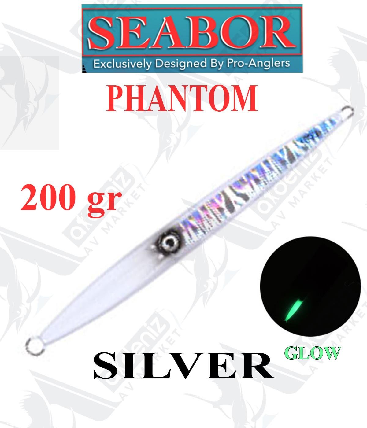 Seabor Phantom Metal Jig Sahte Yem SBR016 200gr #SİLVERSEABOR