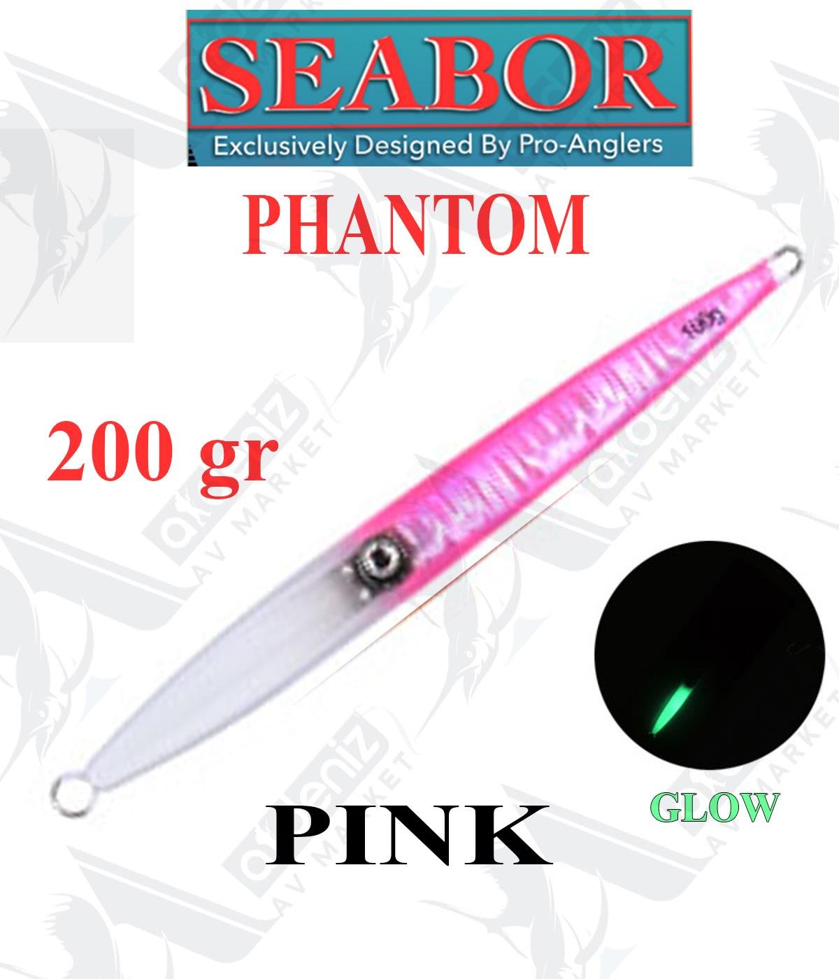 Seabor Phantom Metal Jig Sahte Yem SBR016 200gr #PİNKSEABOR