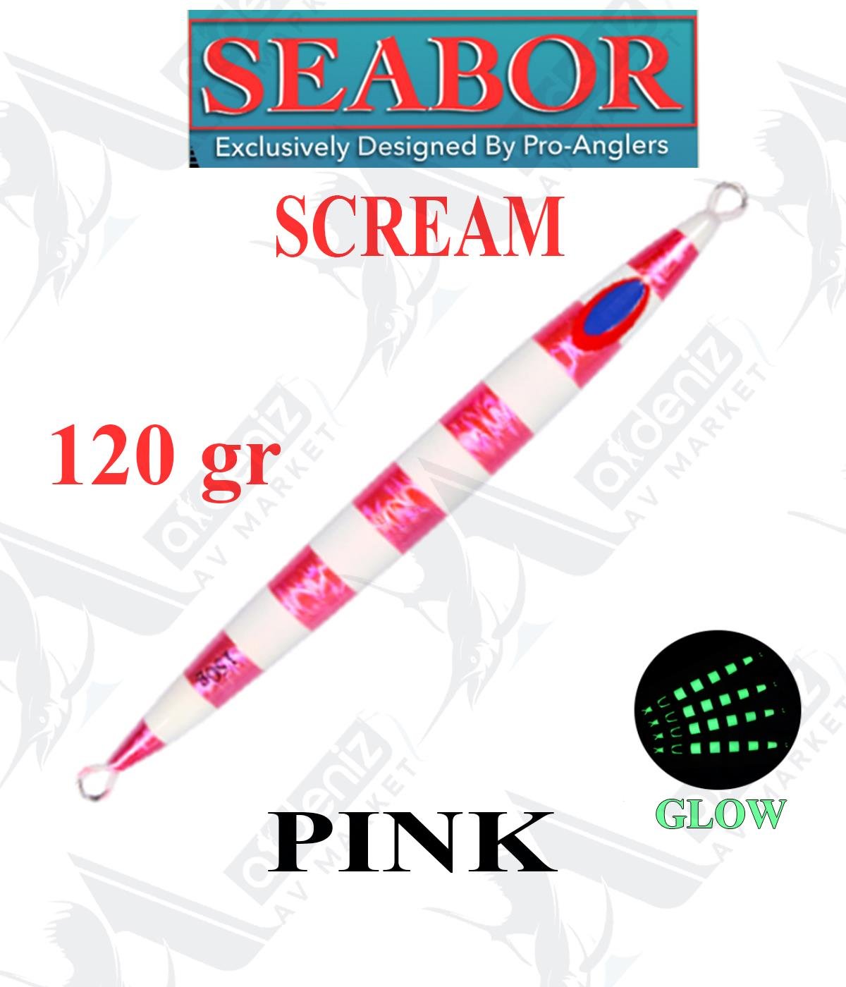 Seabor Scream Metal Jig Sahte Yem SBR028 120gr #PİNKSEABOR