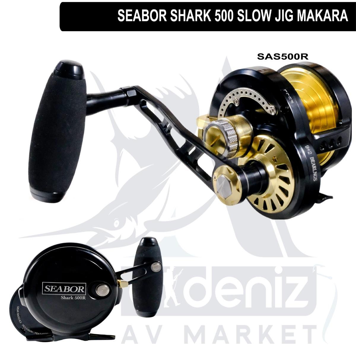 SEABOR Shark 500 Slow Jig Çıkrık Makinesi (Sağ El)SEABOR