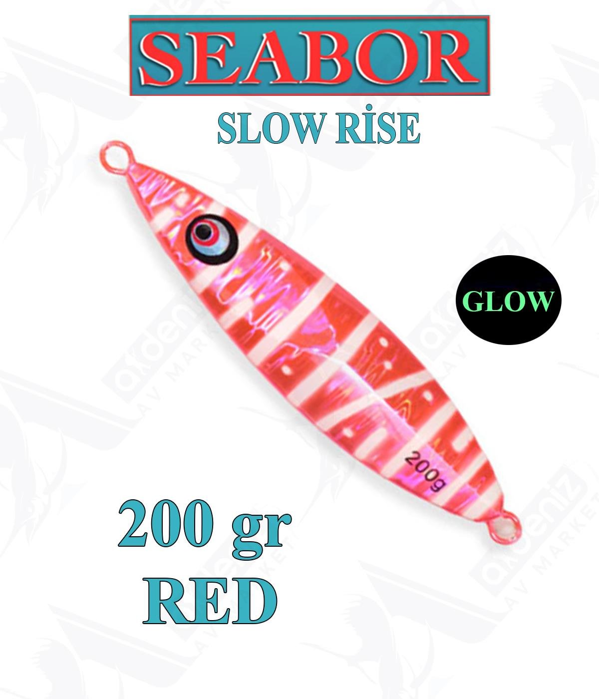 Seabor Slow Rise Jig Sahte Yem 200 gr #RG. REDSEABOR