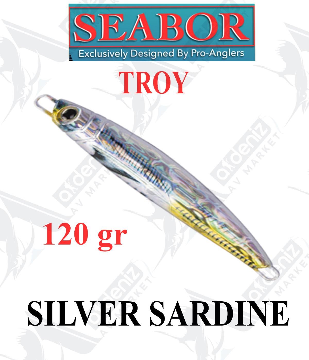 Seabor Troy Metal Jig Sahte Yem 120gr #SİLVER SARDİNESEABOR