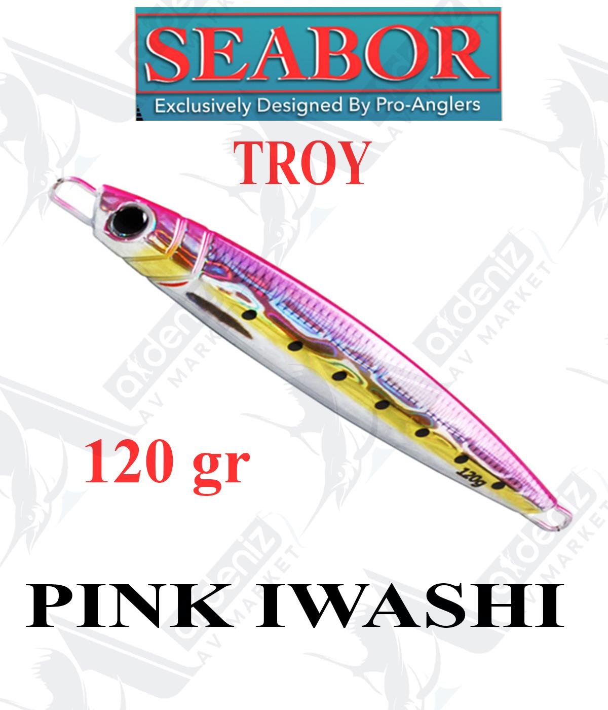 Seabor Troy Metal Jig Sahte Yem 120gr #PİNK IWASHISEABOR