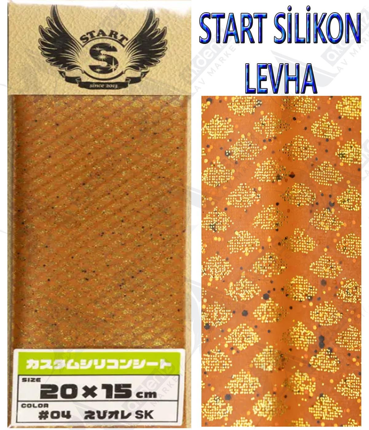 Start Tai Rubber Silikon Plaka (Levha) 20 x 15 Cm #04 Shrimp Ore SKSTART