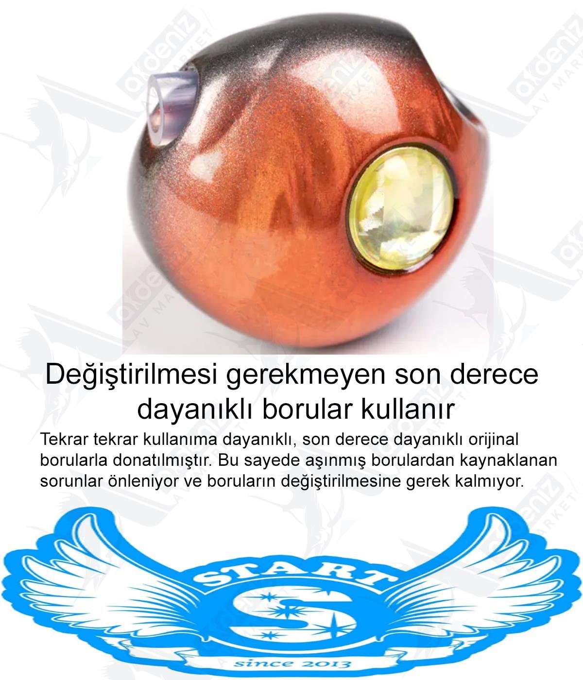 Start Tai Rubber Slider Tungsten Kafa 2 step TG Joy Head Tairaba Jig Yem 80 gr #11 Yellow OrangeSTART