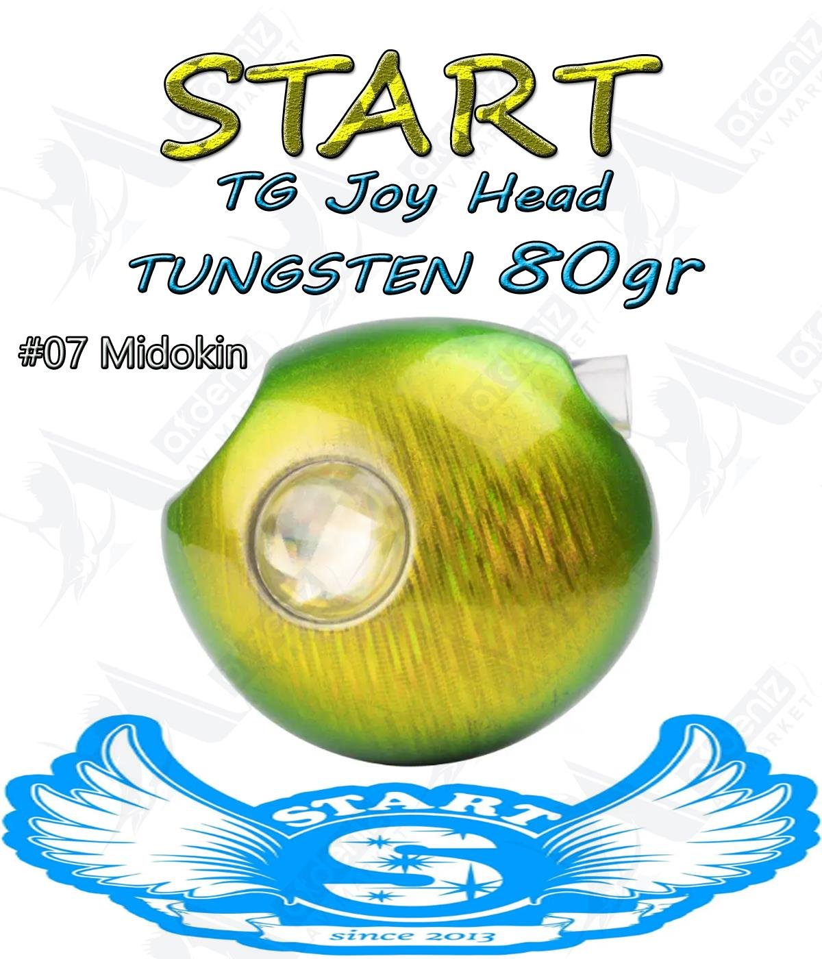 Start Tai Rubber Slider Tungsten Kafa 2 step TG Joy Head Tairaba Jig Yem 80 gr #07 MidokinSTART