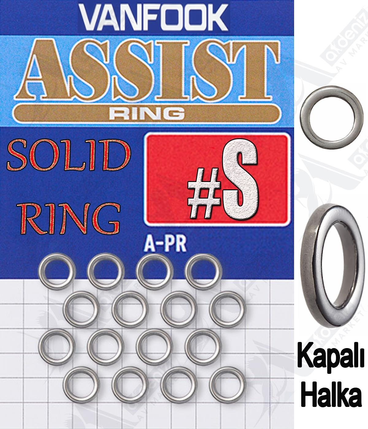 Vanfook A-PR Solid Assist Ring (Kapalı Halka) 18'li Paket #SVANFOOK