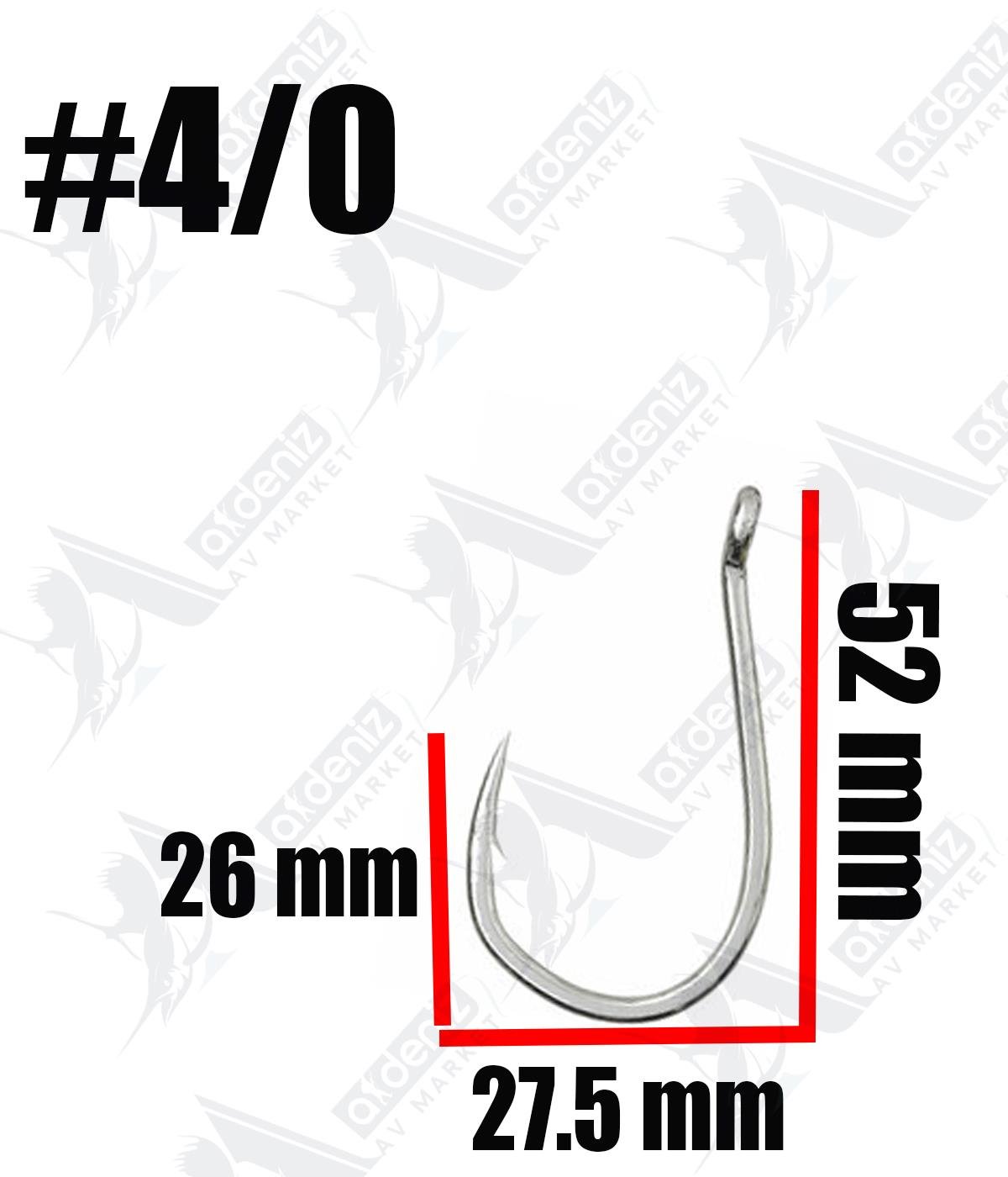 Vanfook BBS-88 Assist Hook Silver Jig Assist İğnesi (3 Adet) #4/0VANFOOK